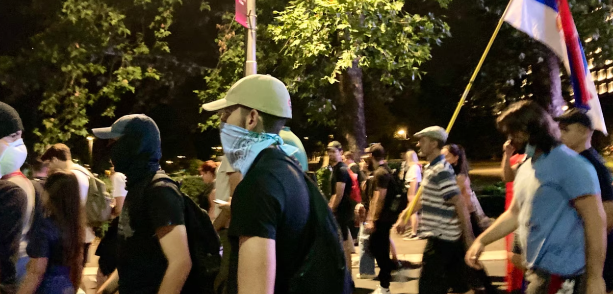 Sa protesta u Srbiji (Foto: Gordana Ćosić/RSE)