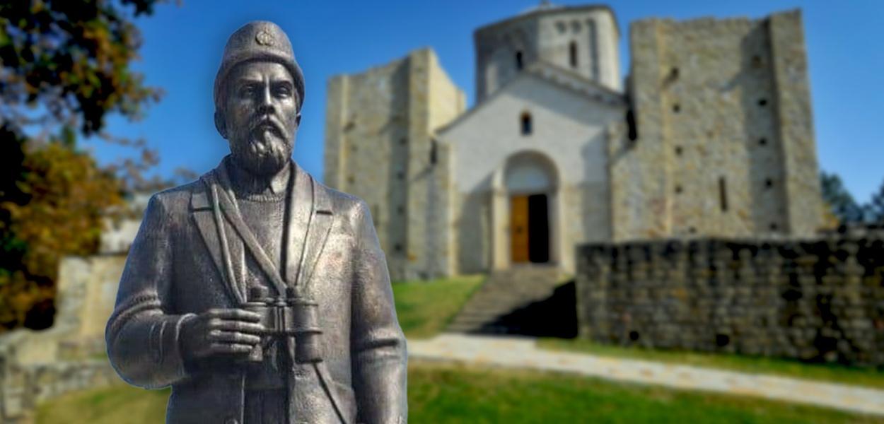 IZ GORNJEG ZAOSTRA U PRAVCU BERANA: Spomenik četničkom koljaču je sada u Manastiru Đurđevi stupovi (Foto: Ilustracija: I. ABRAMOVIĆ)