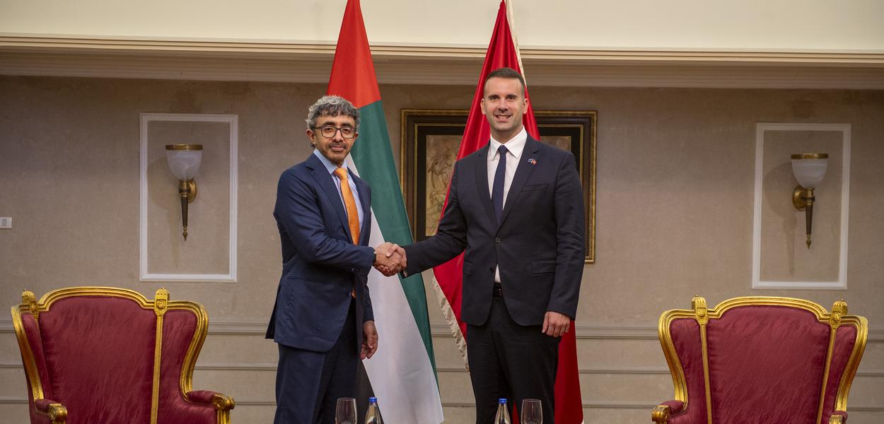 Abdulah bin Zajed Al Nahjan i Milojko Spajić (Foto: Vlada Crne Gore)