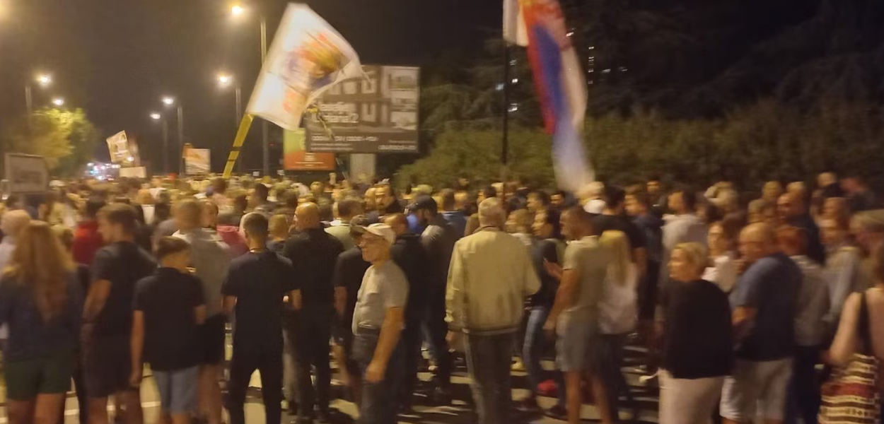 Sa protesta u Obrenovcu (Foto: RSE)