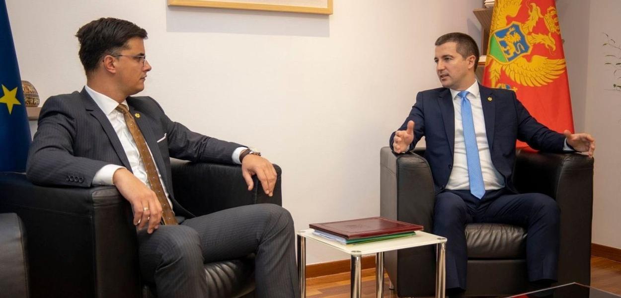 Aleksa Bečić i Danilo Šaranović (Foto: Vlada Crne Gore)