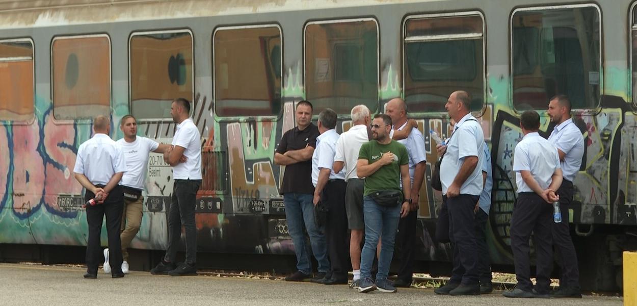 Štrajk dijela zaposlenih ŽICG (Foto: Mediabiro)