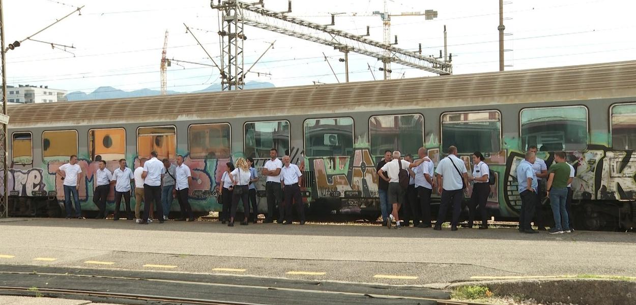 Štrajk dijela zaposlenih ŽICG (Foto: Mediabiro)