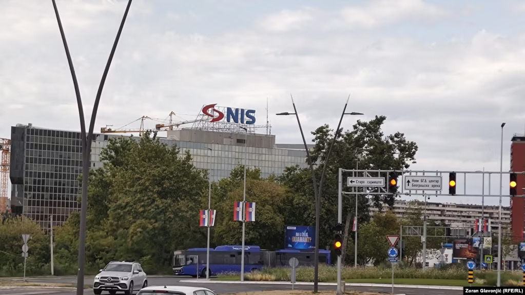 Sjedište Naftne industrije Srbije u Beogradu, 28. jun 2025. (Foto: Zoran Glavonjić (RFE/RL))