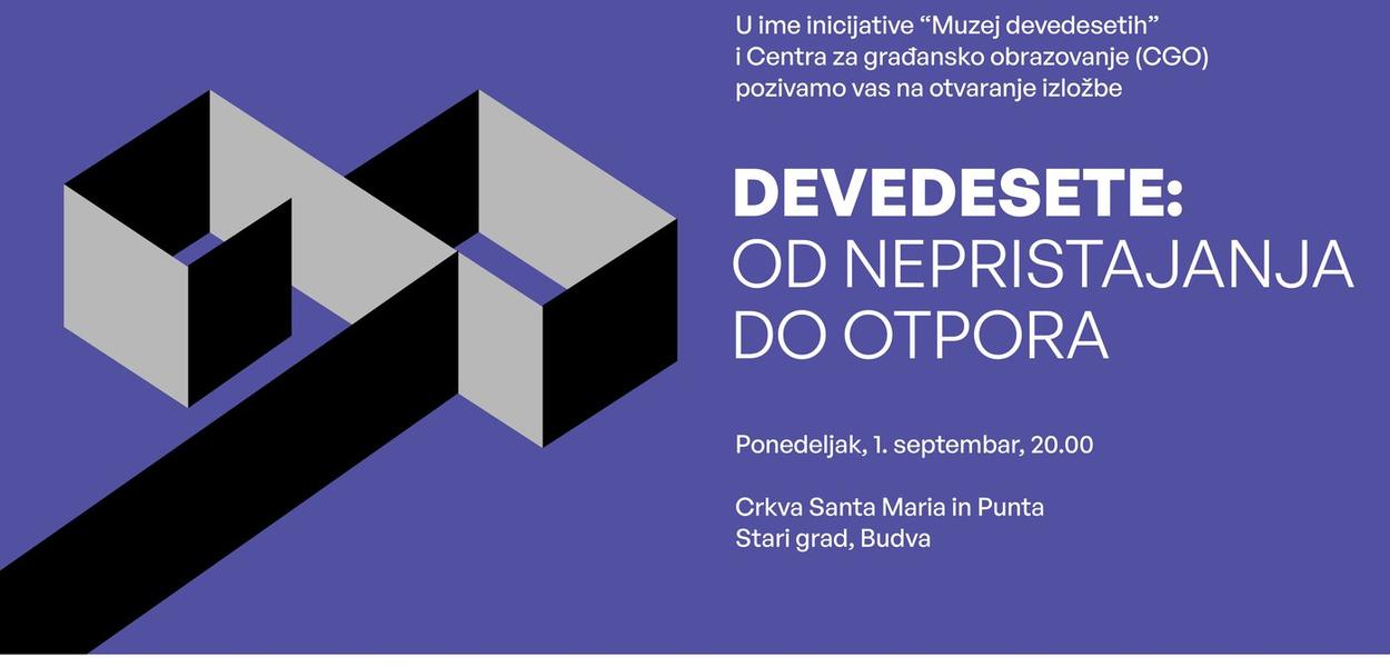 Otvaranje izložbe „Devedesete: od nepristajanja do otpora“ (Foto: Centar za građansko obrazovanje)