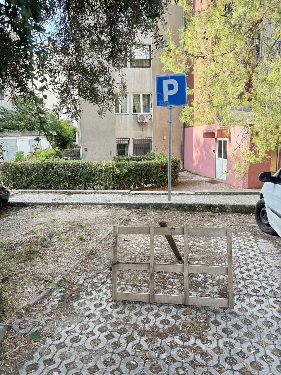 Blokiranje parking mjesta (Foto: RTV Budva)