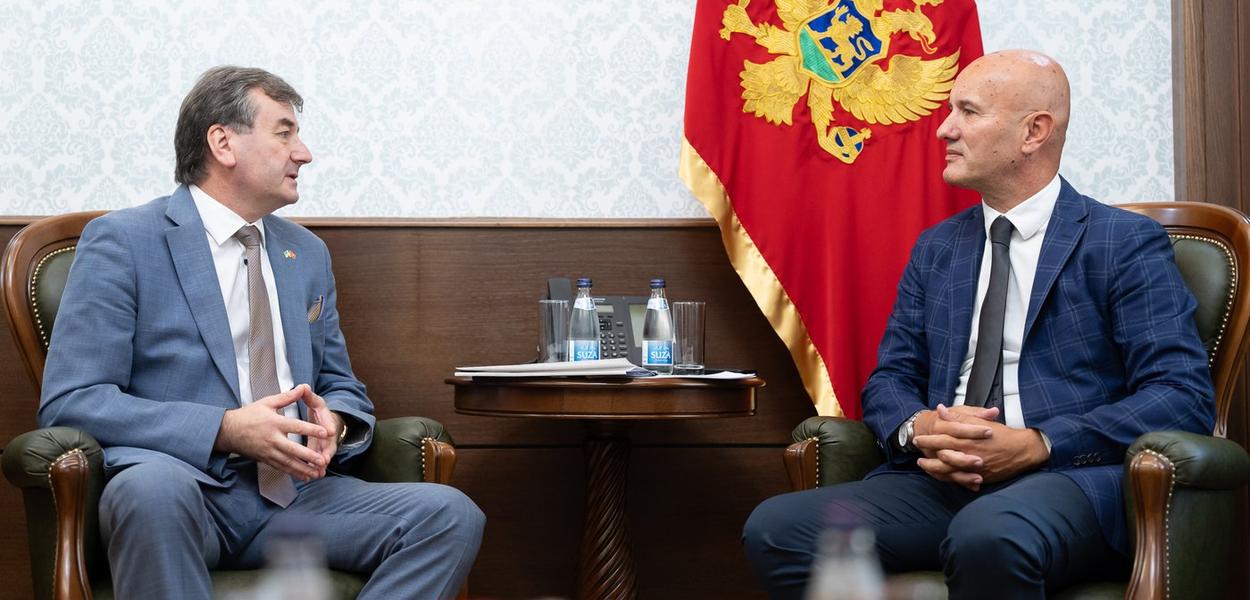 Olego Gerasimenko i Miodrag Laković (Foto: Skupština Crne Gore)