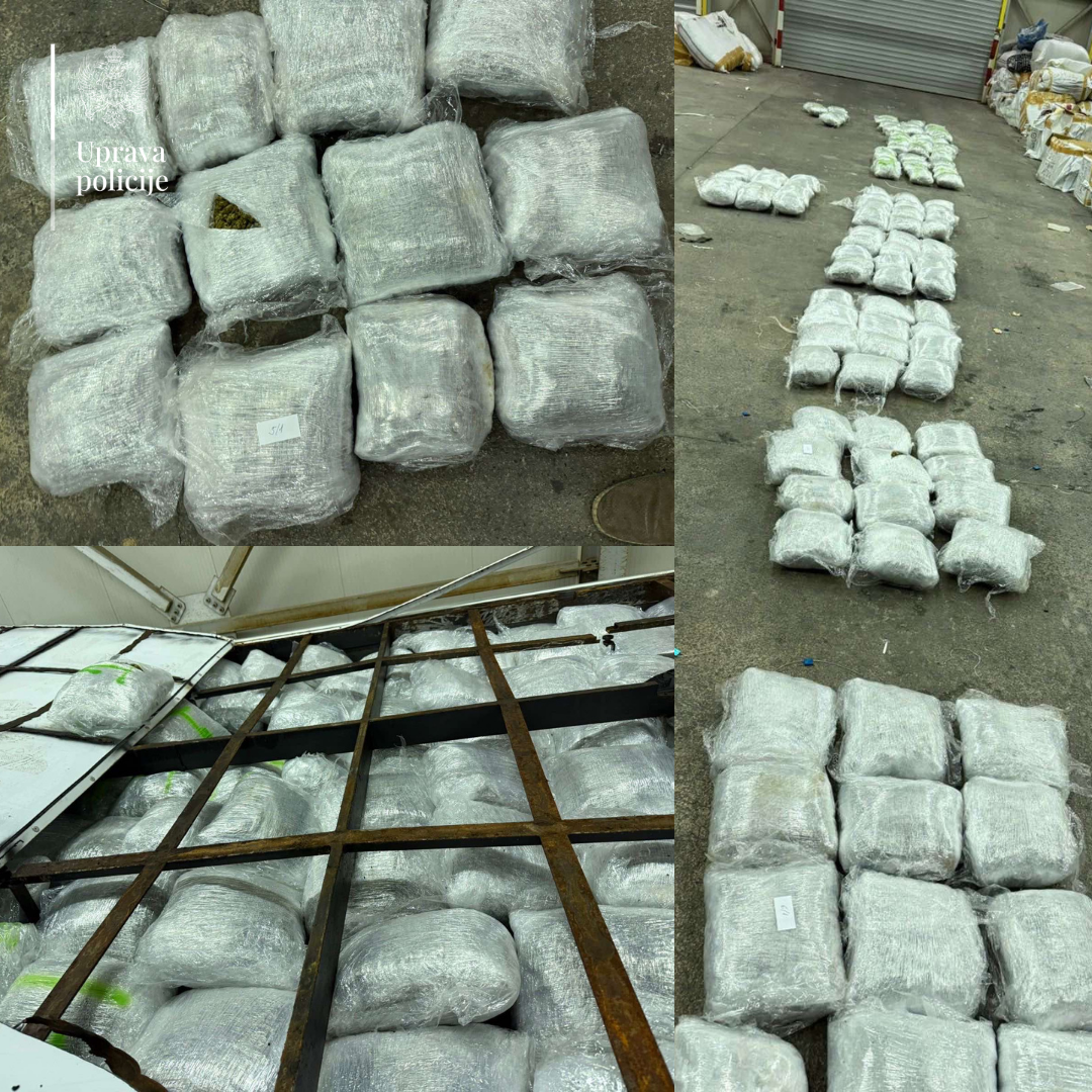 Zaplijenjena droga (Foto: Uprava policije)