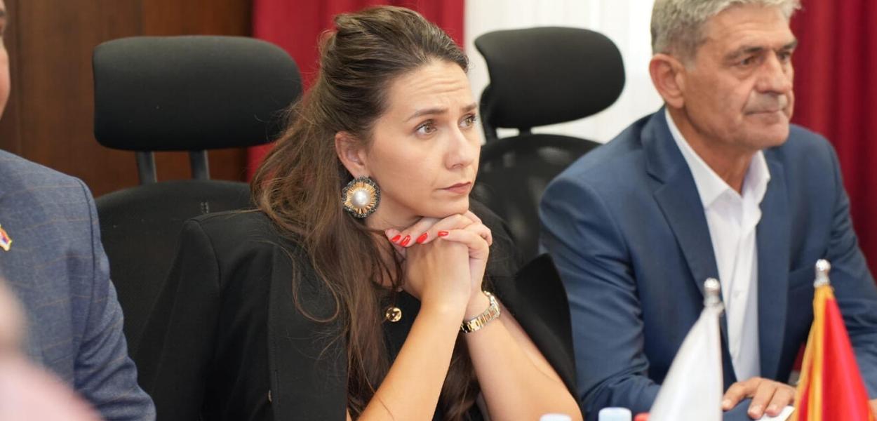 Majda Adžović u Pljevljima (Foto: Ministarstvo javnih radova)