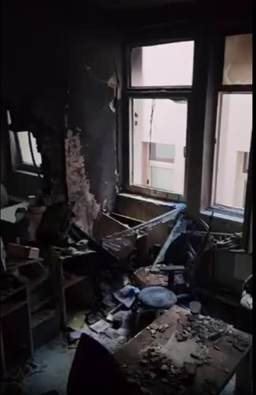 Posljedice eksplozije u Domu zdravlja u Rožajama (Foto: Portal RTCG)