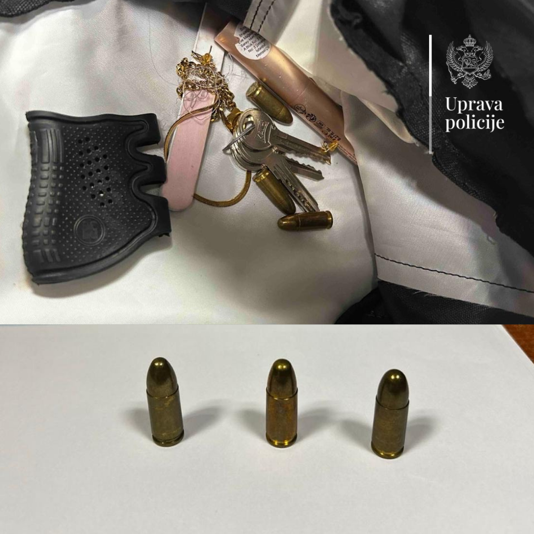 Municija oduzeta na podgoričkom Aerodromu (Foto: Uprava policije)