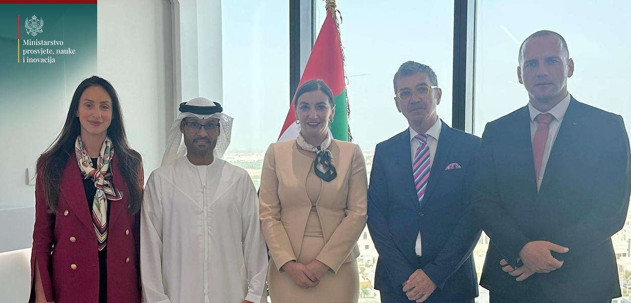 Jakšić Stojanović u UAE (Foto: Ministarstvo prosvjete, nauke i inovacija)