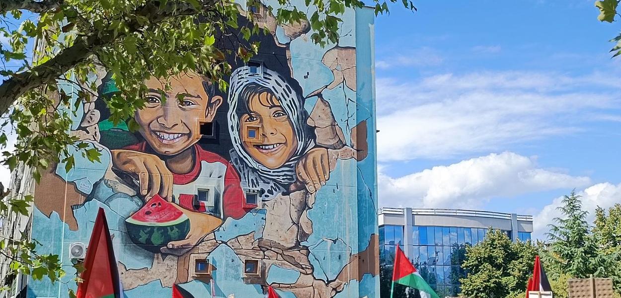 Mirni protest solidarnosti s narodom Palestine (Foto: Portal ETV/Božena Miljić)