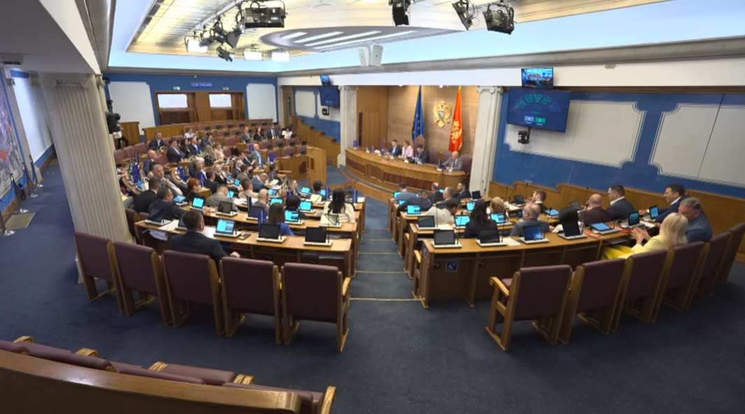 Sa današnje sjednice (Foto: Skupština Crne Gore - stop kadar)