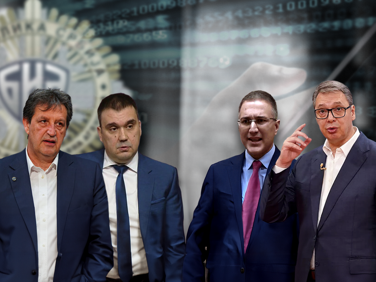 VEZE SRPSKE VRHIUŠKE I KRIMINALA : Gašić, Parezanović, Stefanović i Vučić (Foto: Ilustacija: T. METĐONAJ)