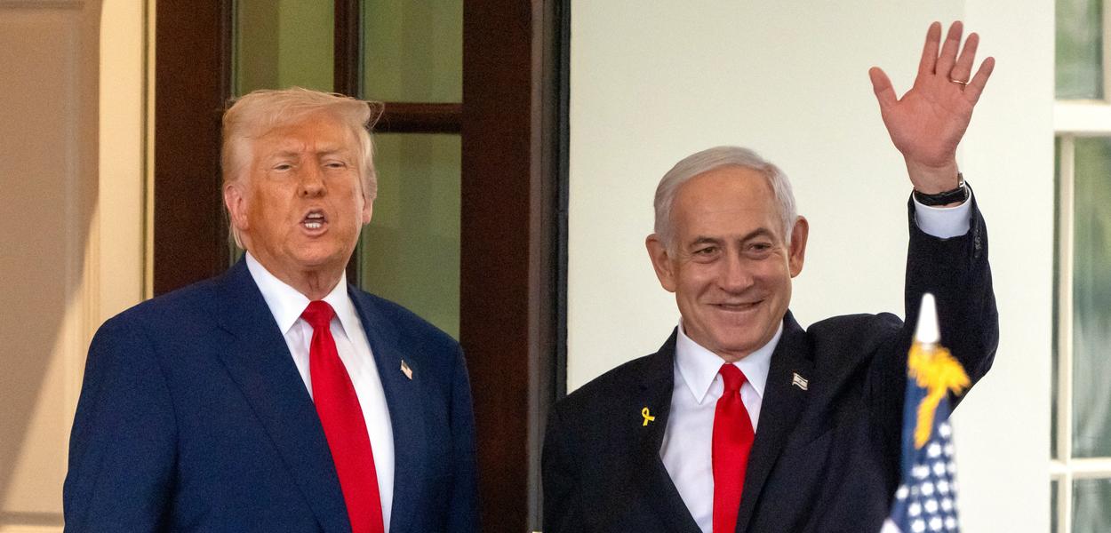 Tramp i Netanjahu (Foto: Mark Schiefelbein)