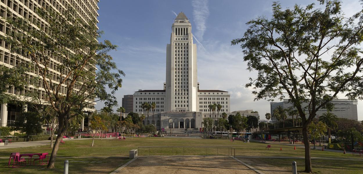 Gradska skupština u Los Anđelesu (Foto: AP/Damian Dovarganes)