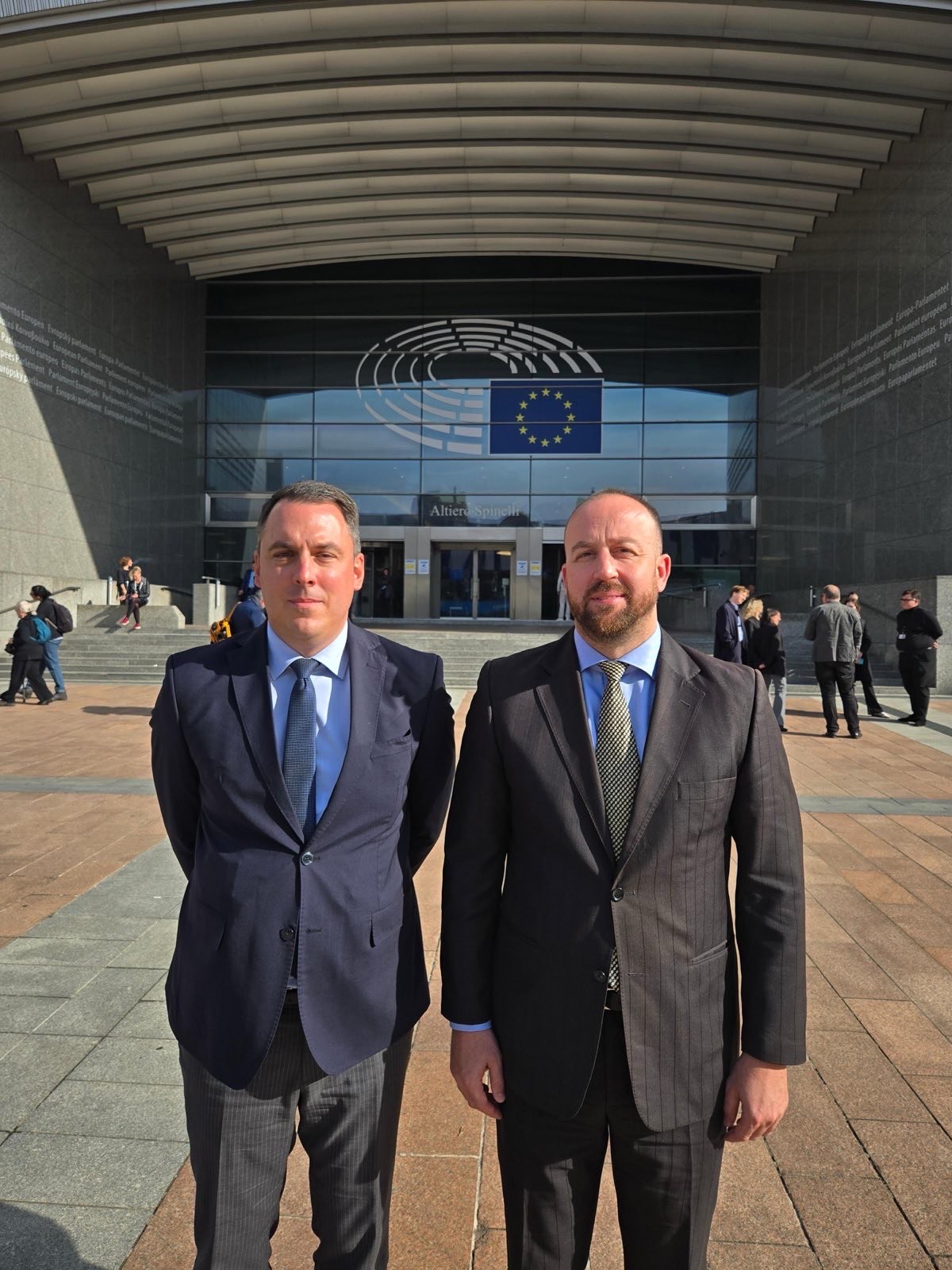 Vuković i Nikolić u Briselu (Foto: DPS)