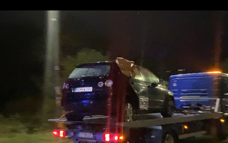 Auto u kojem je pronađeno tijelo Sjekloće (Foto: Portal ETV/Ivona Đokić)