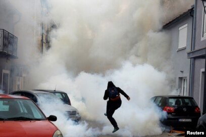 PREKOMJERNA UPOTREBA SILE: Detalj sa Cetinja 5. septembra 2021. godine