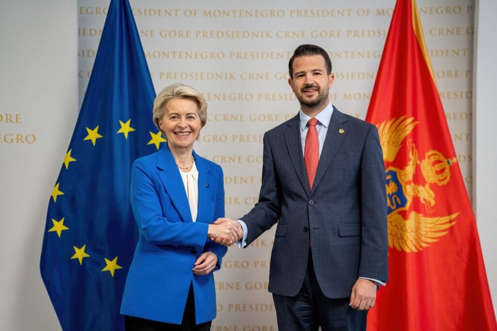 Fon der Lajen i Mialtović (Foto: Kabinet predsjednika Crne Gore)