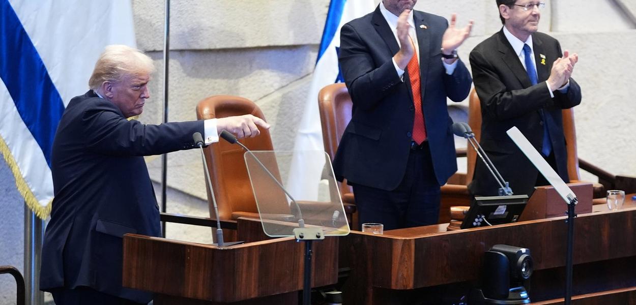 Tramp u izraelskom parlamentu (Foto: AP)