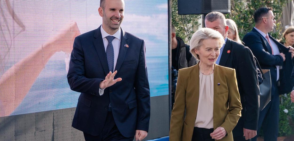 Milojko Spajić i Ursula fon der Lajen (Foto: Vlada Crne Gore)