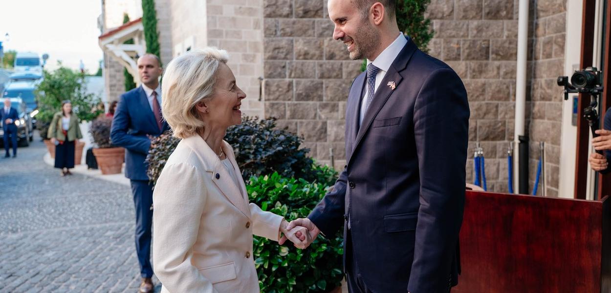 Milojko Spajić i Ursula fon der Lajen (Foto: Vlada Crne Gore)