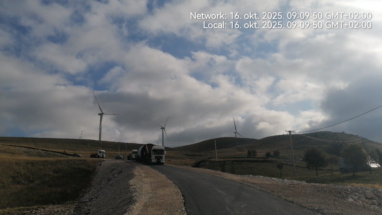 Počelo dopremanje prvih djelova vjetrogeneratora na gradilište Vjetropark Gvozd 