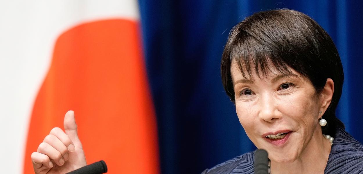 Sanae Takaiči (Foto: AP Photo/Eugene Hoshiko, Pool)