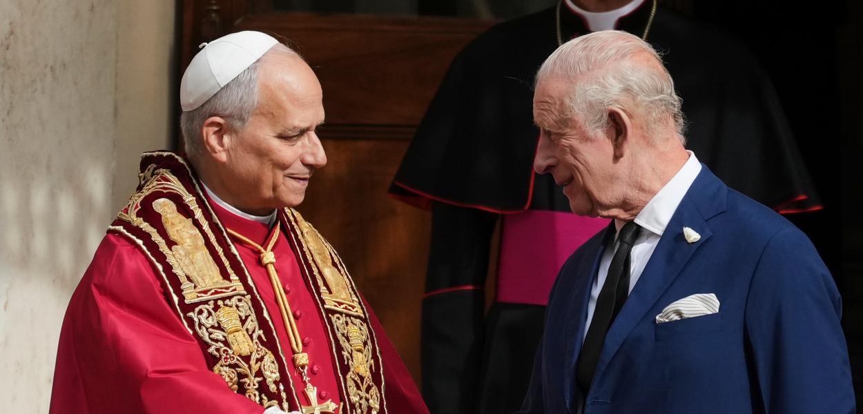 Papa Lav i kralj Čarls u Vatikanu, 23. oktobar (Foto: AP Photo/Andrew Medichini)