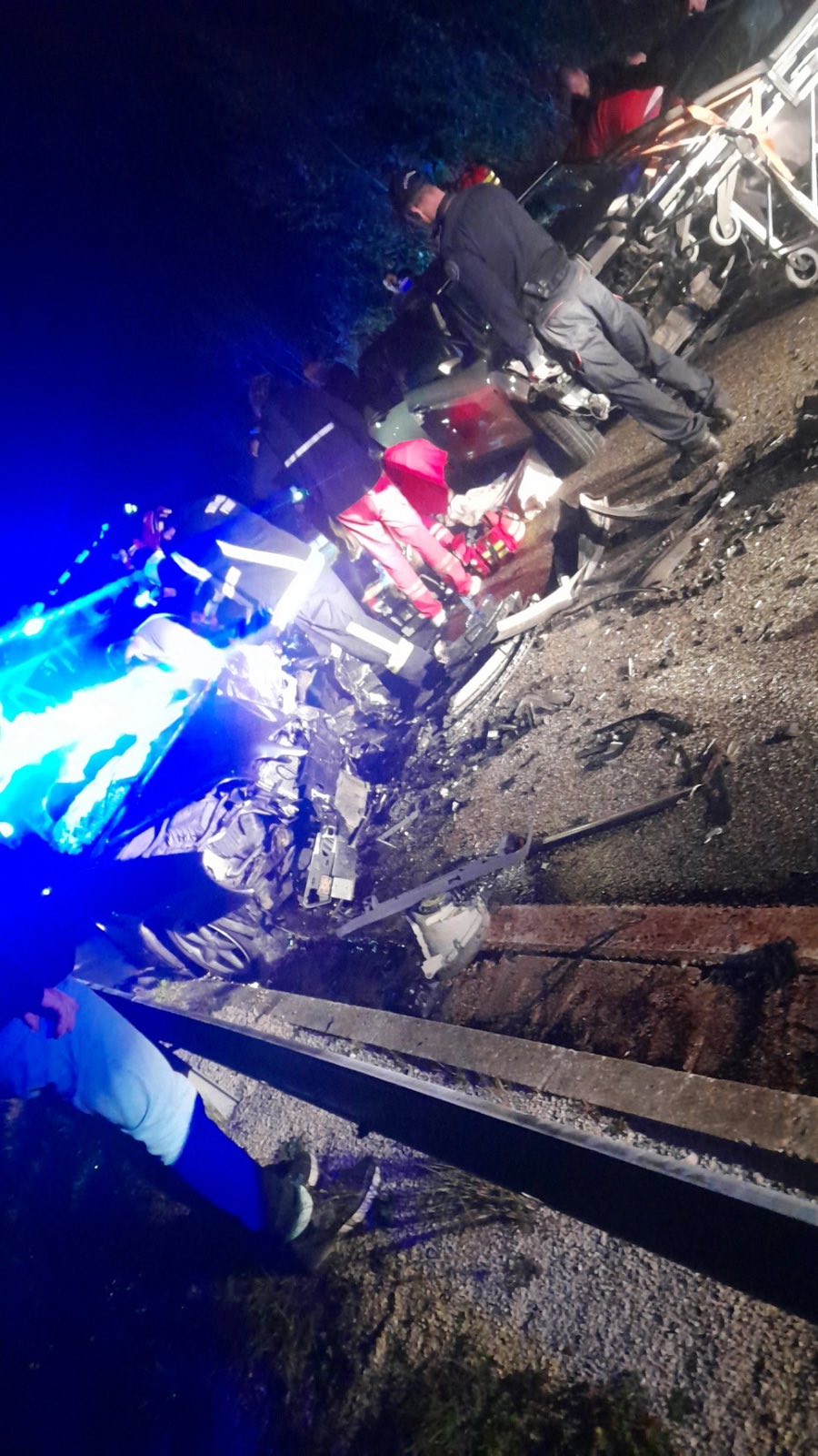 Saobraćajna nezgoda na putu Lipci - Grahovo (Foto: Patrola CG/Viber)