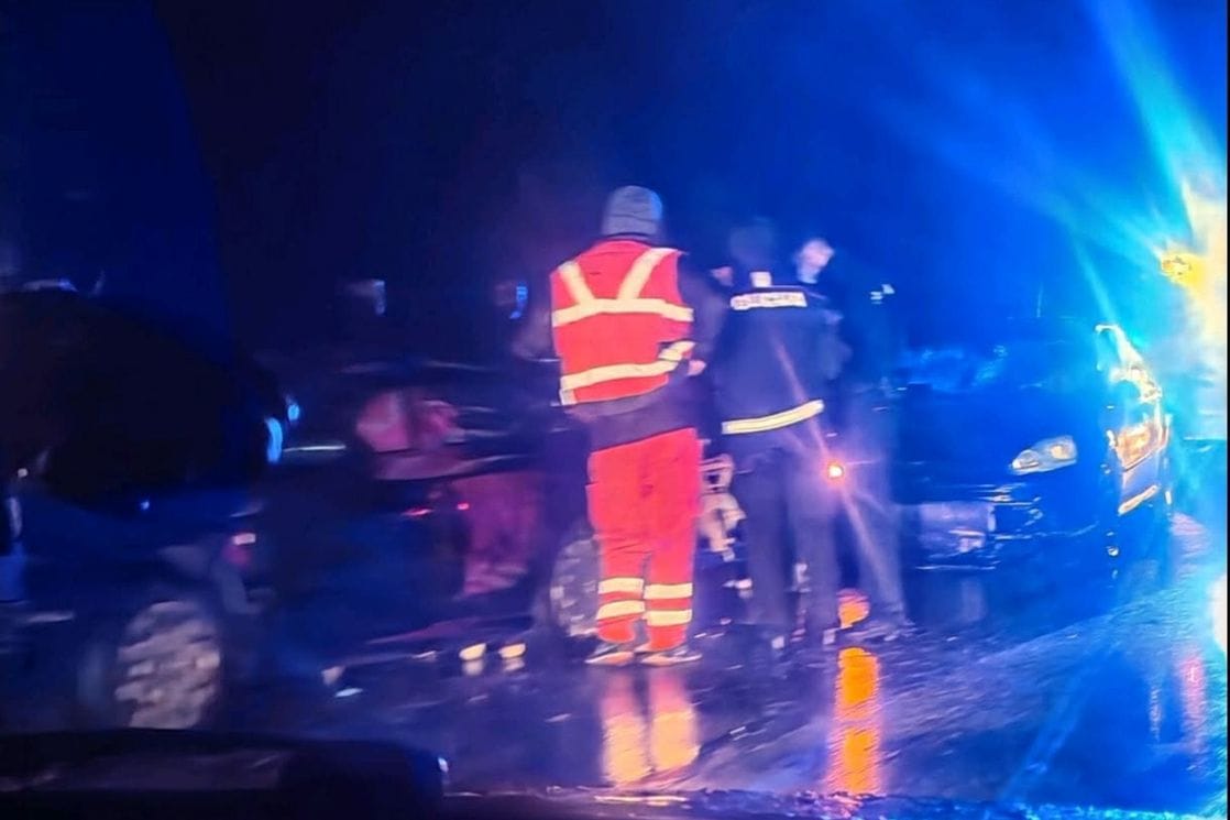 Lančani udes na putu Podgorica - Nikšić (Foto: Patrola CG)