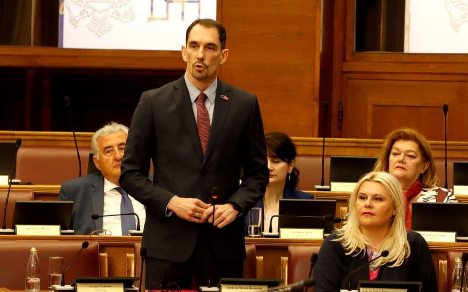 NA METI: Milorad Marković u crnogorskom parlamentu