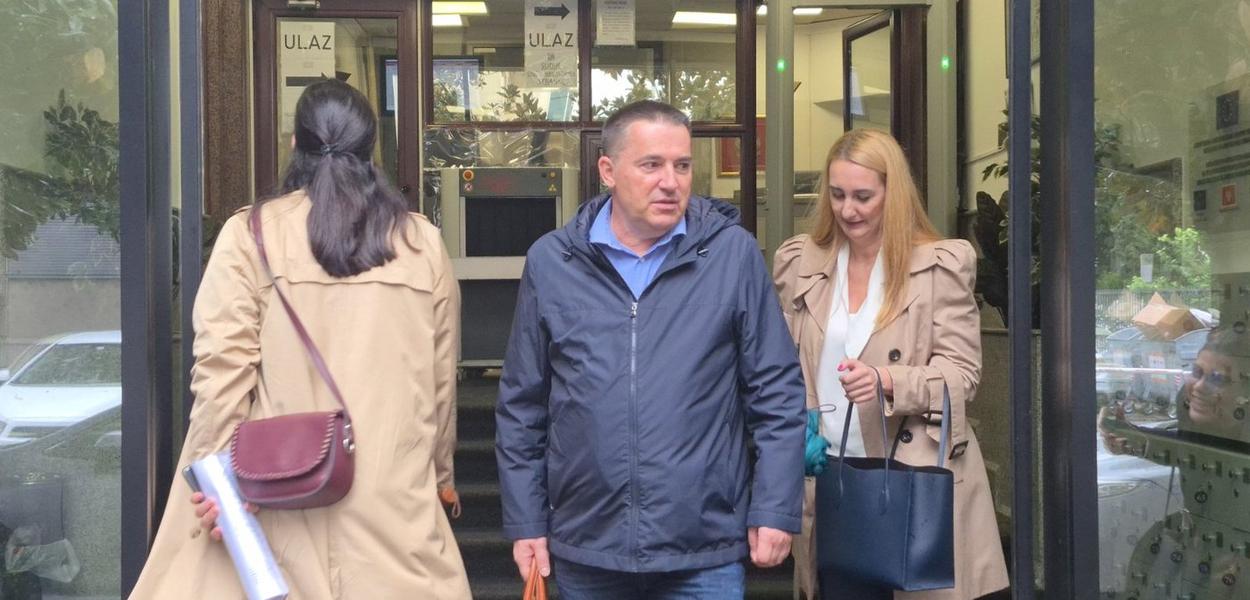 Advokat Nikola Martinović i Jelena Perović (Foto: Portal ETV/Marija Žižić)