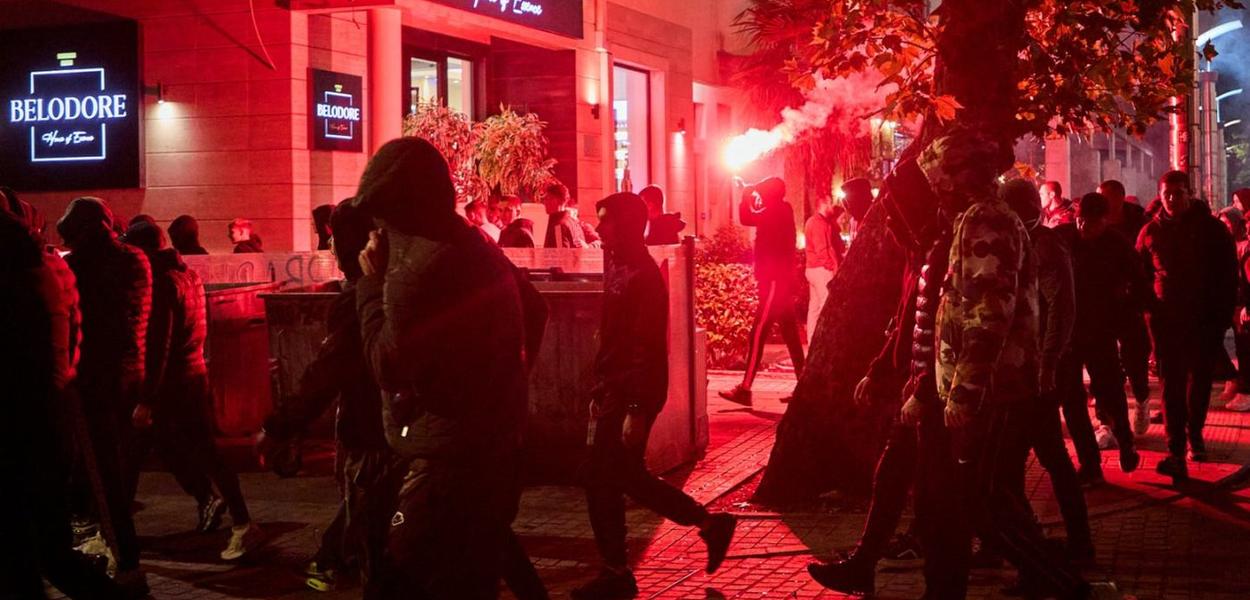 FAŠISTIČKI ISPADI NA ULICAMA PODGORICE: Sa antiturskih protesta (Foto: UGC )