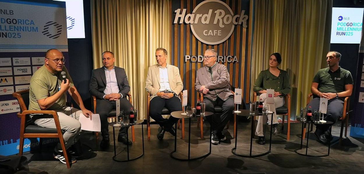 Sa konferencije za medije (Foto: NLB Podgorica Millennium Run)