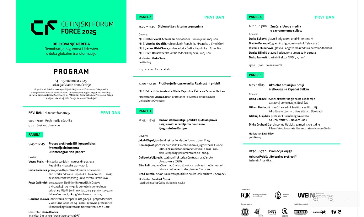 Foto: Cetinjski forum