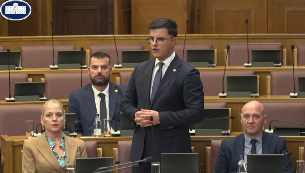 Danilo Šaranović (Foto: Skupština Crne Gore - stop kadar)