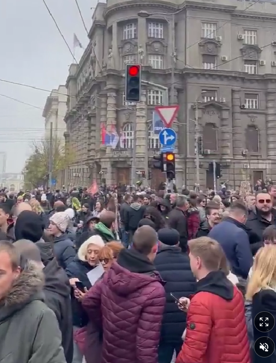 Sa okupljanja u Beogradu (Foto: Klix.ba)