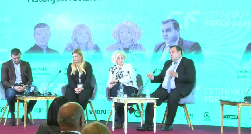 Momčilo Radulović na Cetinjskom forumu (Foto: Cetinjski forum - stop kadar)