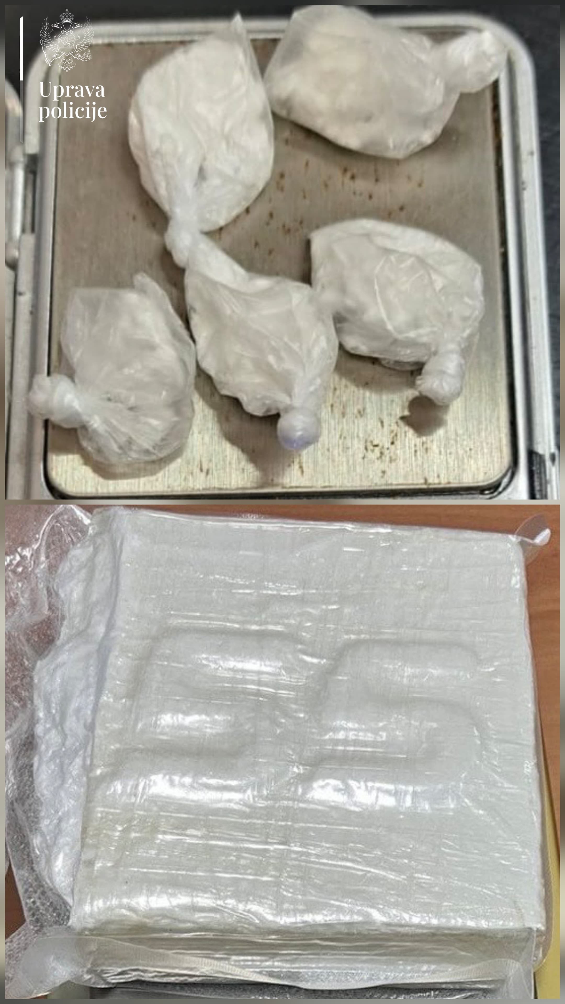 Stvari pronađene u kolima Cetinjanina