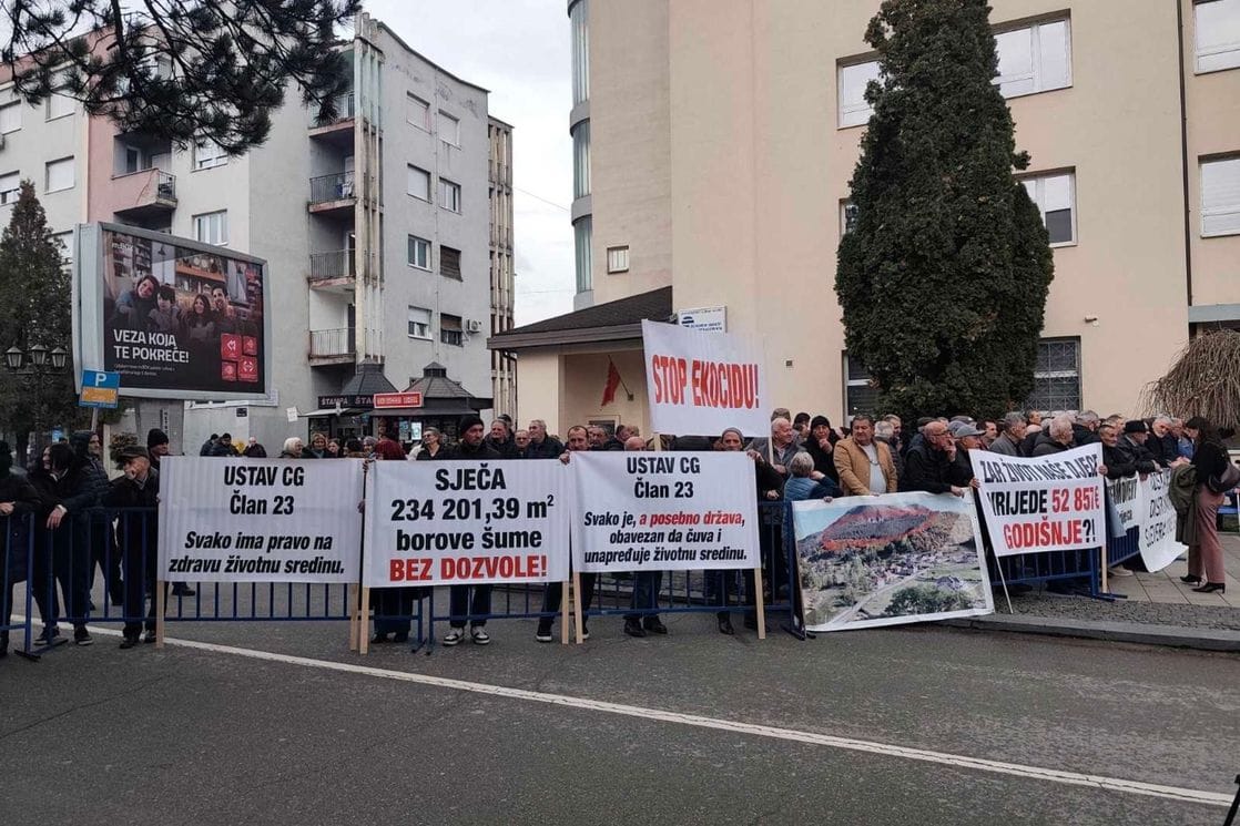 Protest u Bijelom Polju