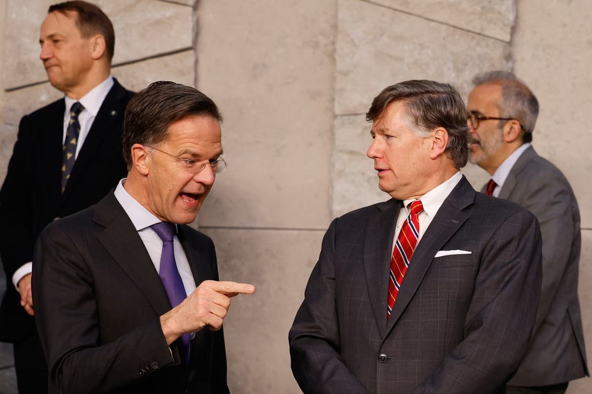 Mark Rute i Kristofer Landau (Foto: AP Photo/Geert Vanden Wijngaert)