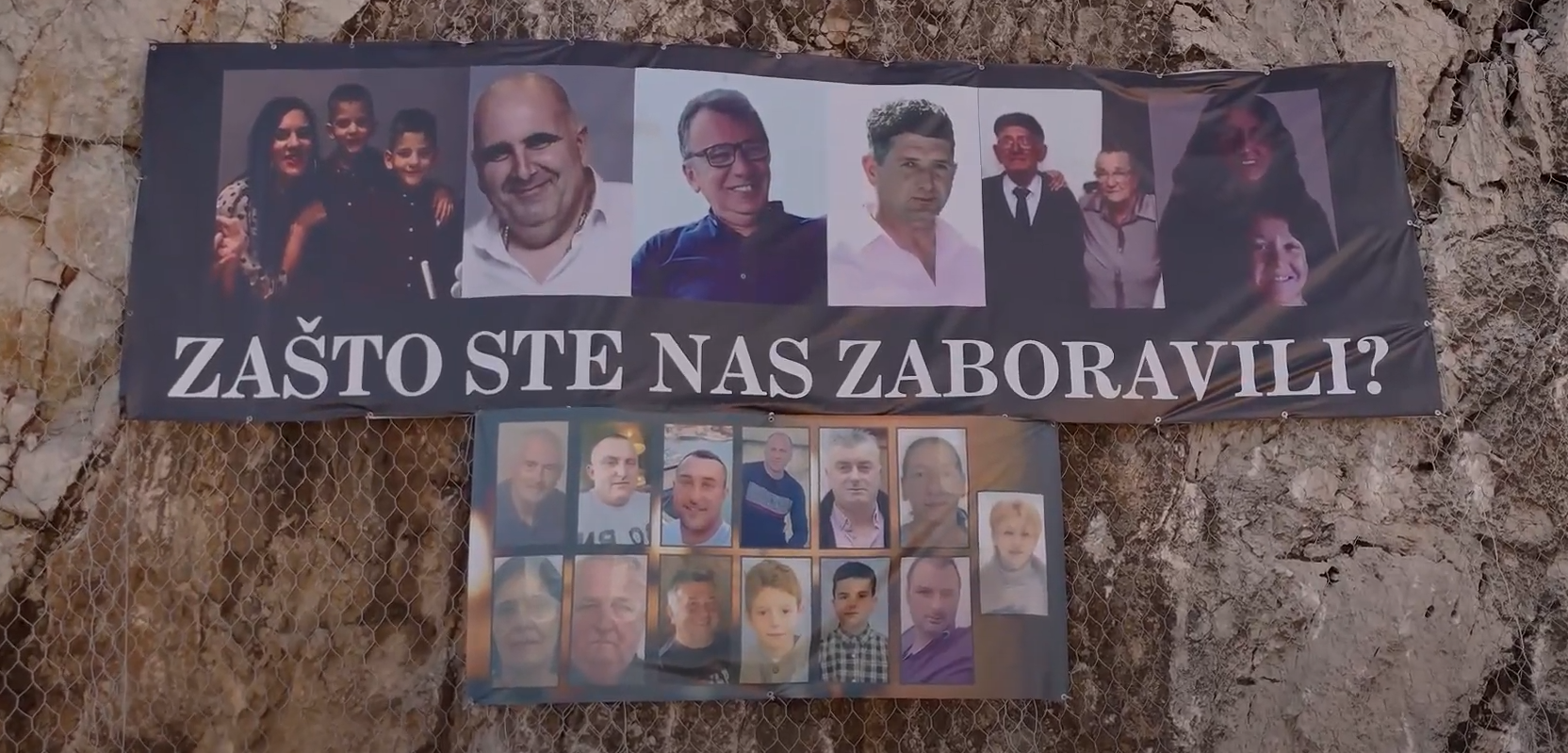 DA LI OVĐE IMA EMPATIJE: Plakat na Kruševom ždrijelu iznad Cetinja