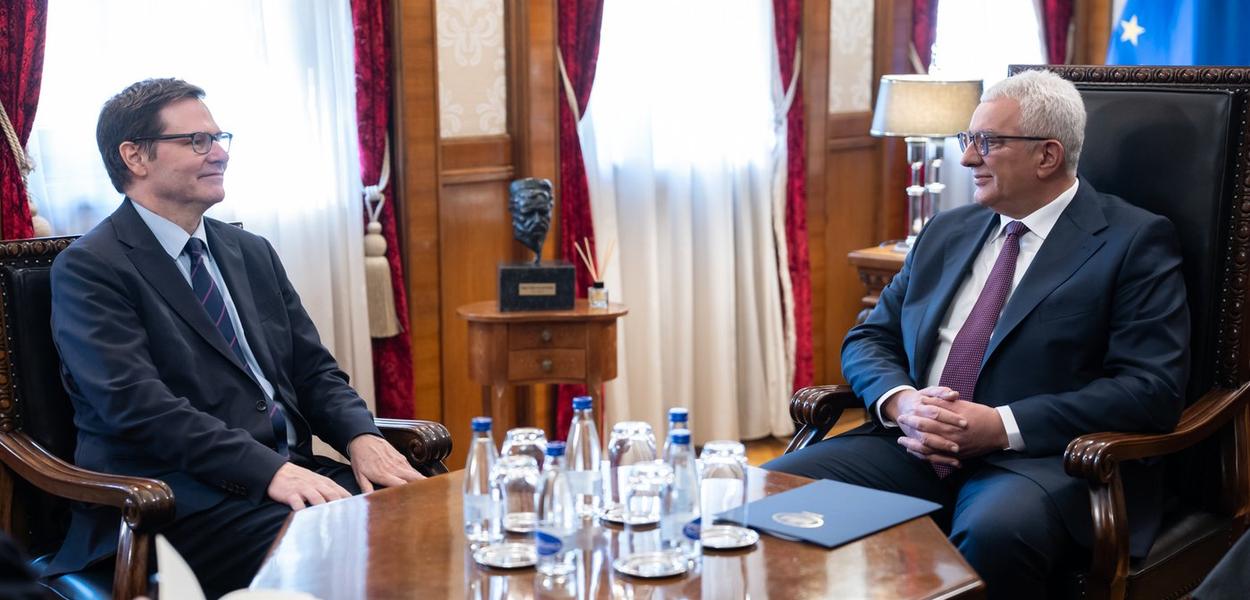 Trastvel i Mandić (Foto: Skupština Crne Gore)