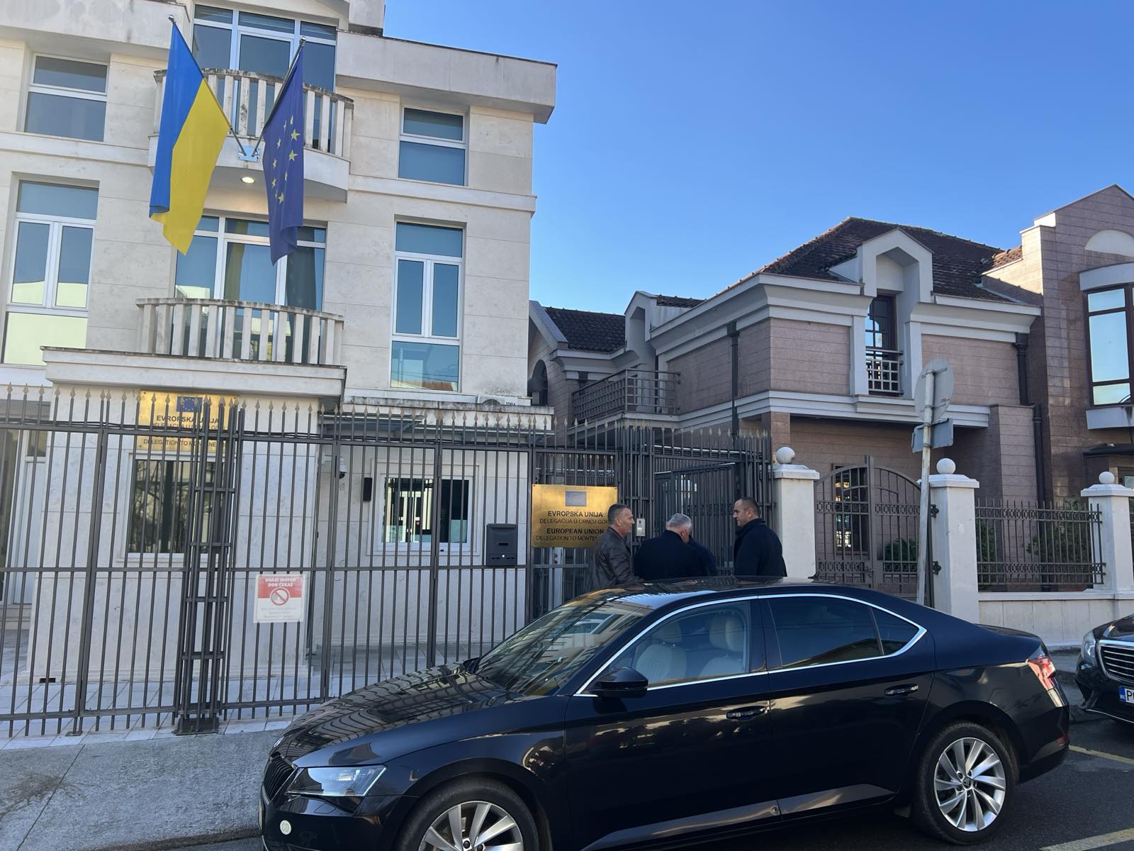 Mještani Botuna ispred Delegacije EU