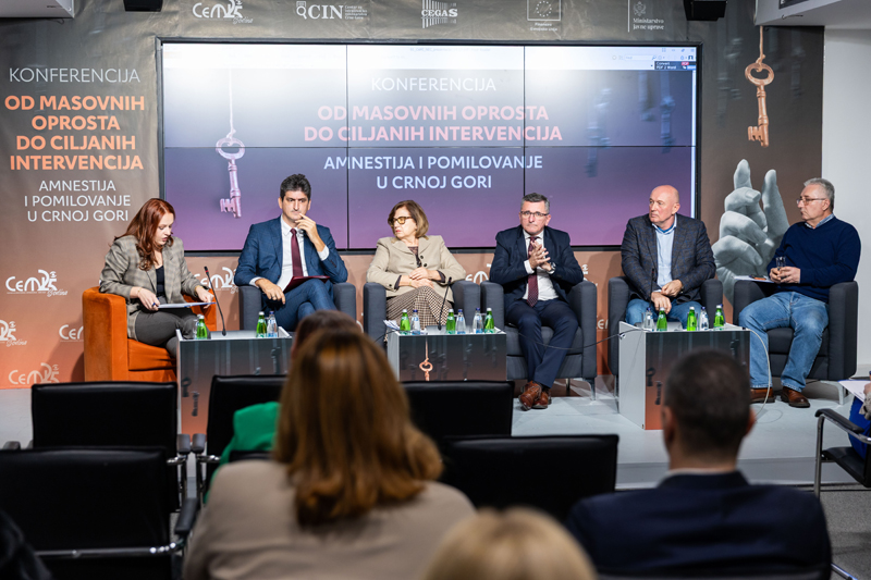 Sa konferencije „Od masovnih oprosta do ciljanih intervencija - amnestija i pomilovanje u Crnoj Gori“ (Foto: Đorđe Cmiljanić)