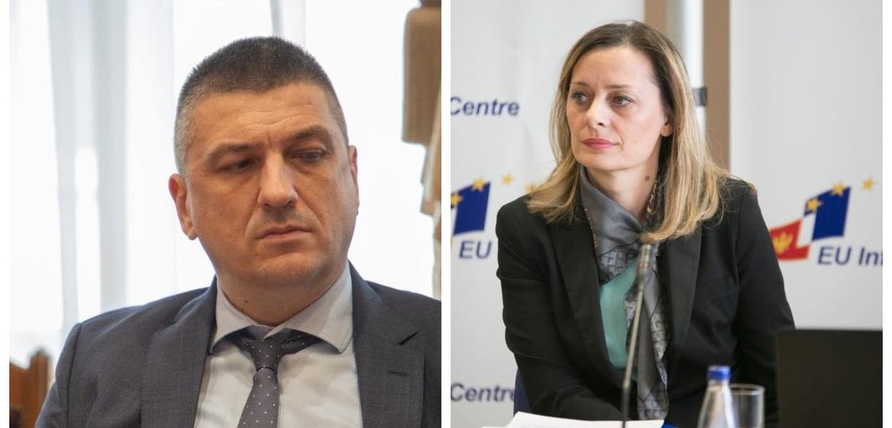 Vladimir Novović i Sanja Jovićević (Foto: Skupština Crne Gore/PR Centar)