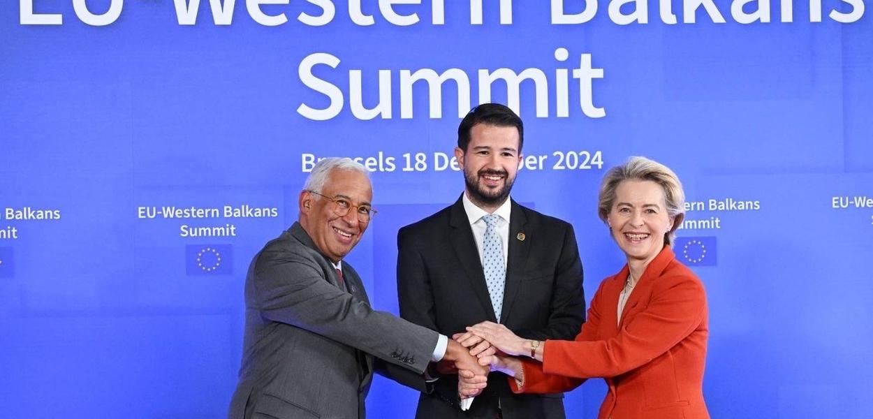 Košta, Milatović i Fon der Lajen (Foto: Kabinet predsjednika Crne Gore)